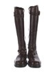Ann Demeulemeester Leather Riding Boots
