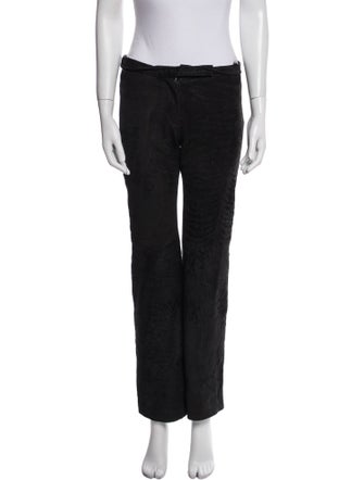 Ann Demeulemeester Leather Straight Leg Pants