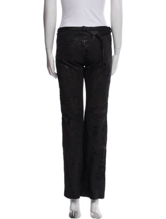 Ann Demeulemeester Leather Straight Leg Pants