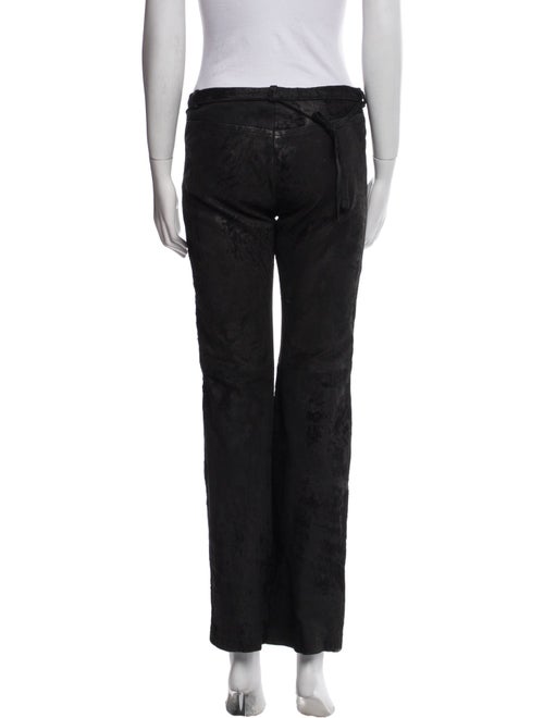 Ann Demeulemeester Leather Straight Leg Pants