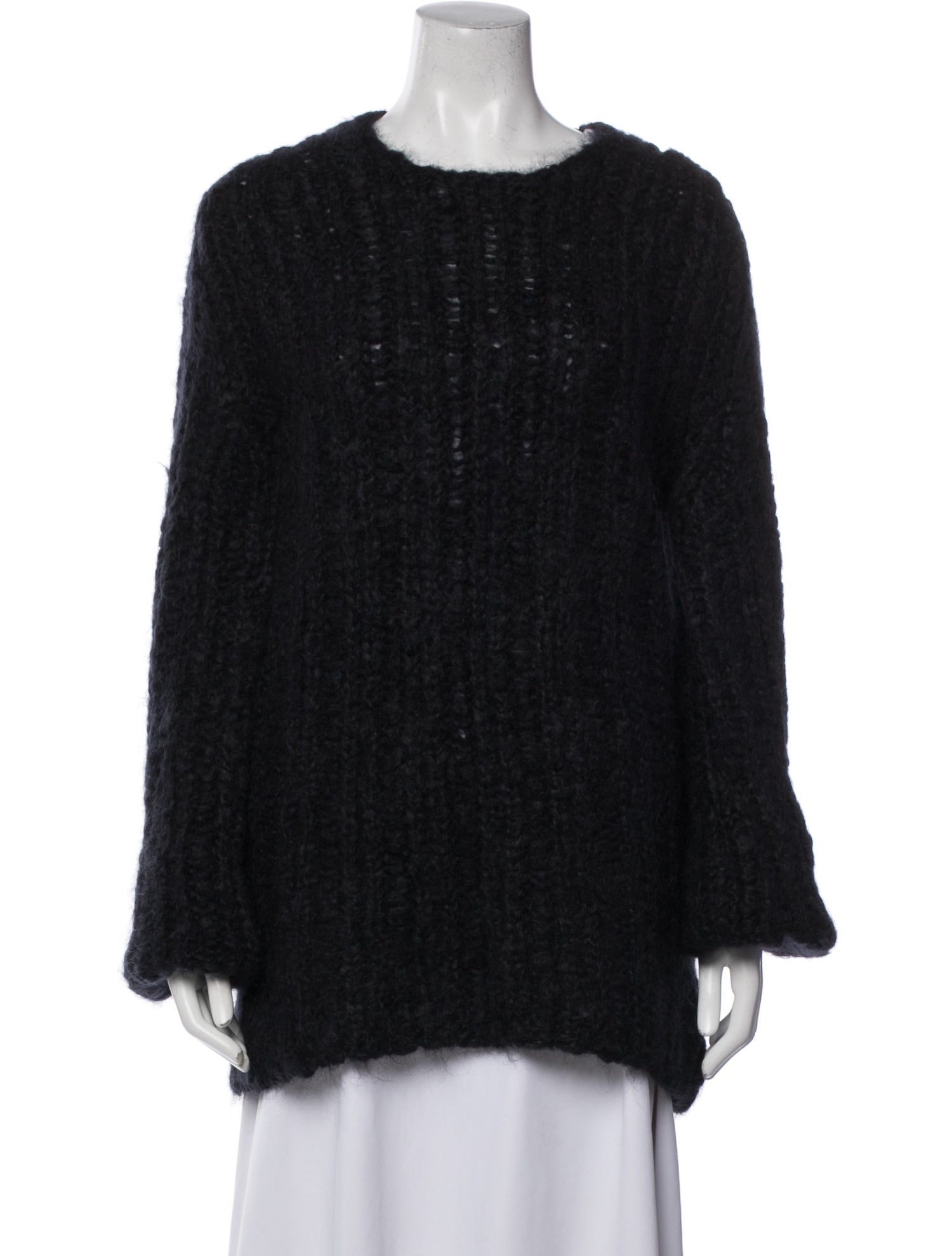 Ann Demeulemeester Mohair Scoop Neck Sweater w/ Tags