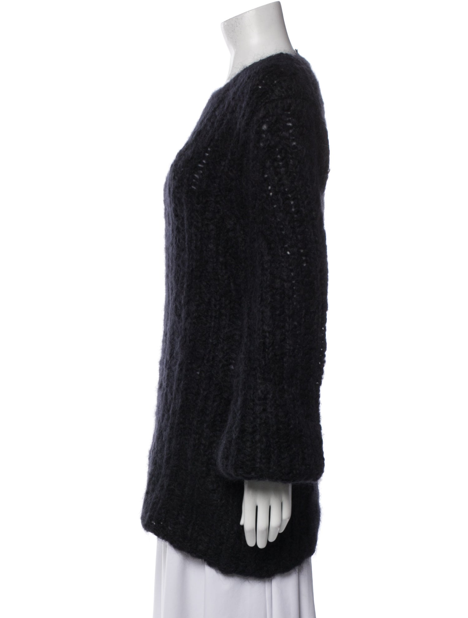 Ann Demeulemeester Mohair Scoop Neck Sweater w/ Tags