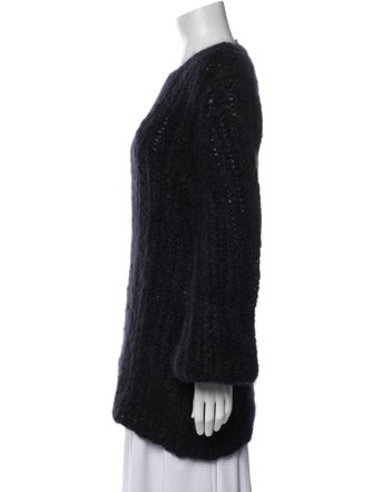 Ann Demeulemeester Mohair Scoop Neck Sweater w/ Tags