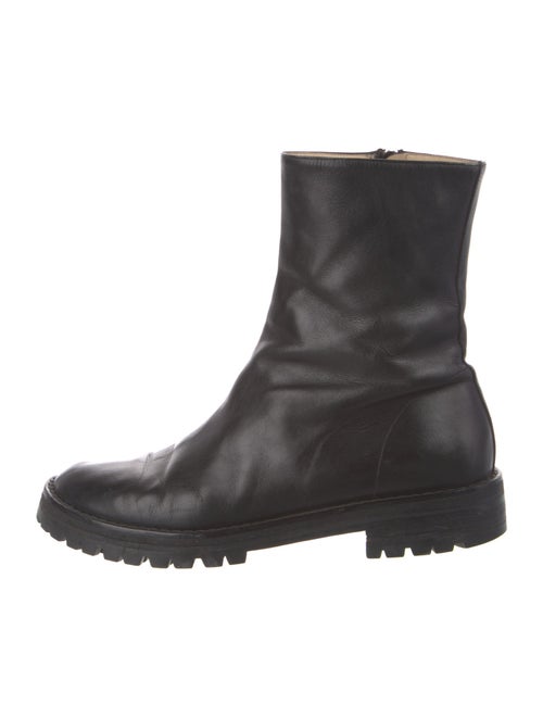 Ann Demeulemeester Leather Combat Boots