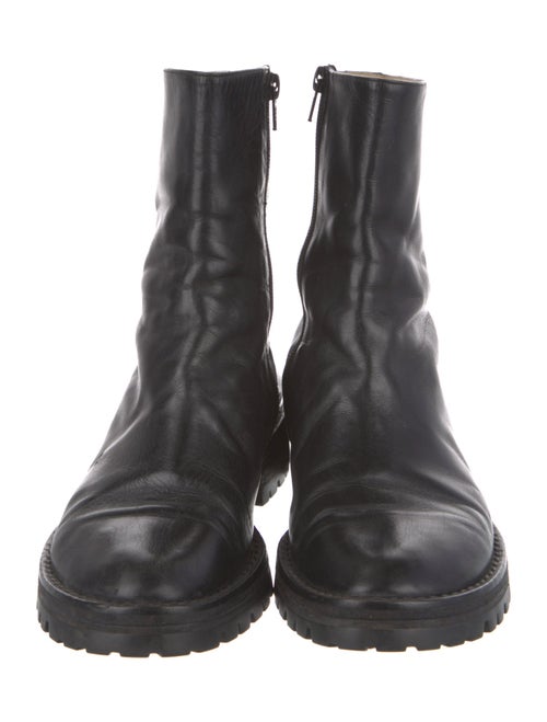 Ann Demeulemeester Leather Combat Boots