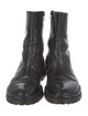 Ann Demeulemeester Leather Combat Boots