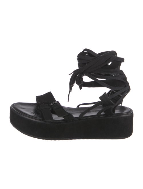 Ann Demeulemeester Suede Gladiator Sandals
