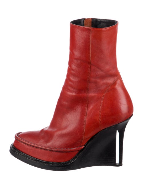 Ann Demeulemeester Leather Sock Boots