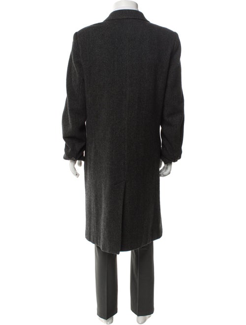 Ann Demeulemeester Wool Houndstooth Print Overcoat