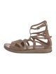 Ann Demeulemeester Suede Gladiator Sandals