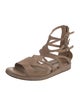 Ann Demeulemeester Suede Gladiator Sandals
