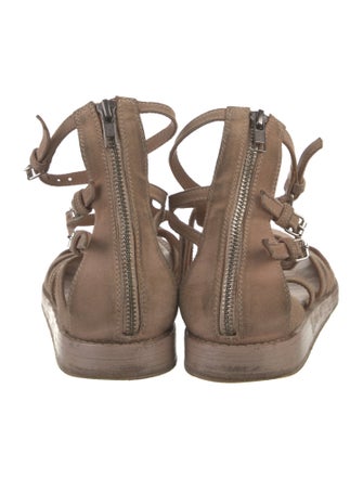 Ann Demeulemeester Suede Gladiator Sandals