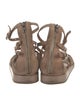 Ann Demeulemeester Suede Gladiator Sandals