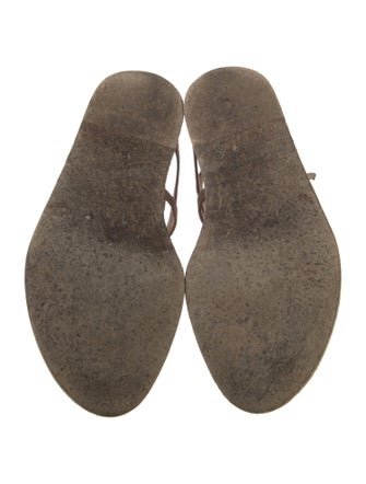 Ann Demeulemeester Suede Gladiator Sandals