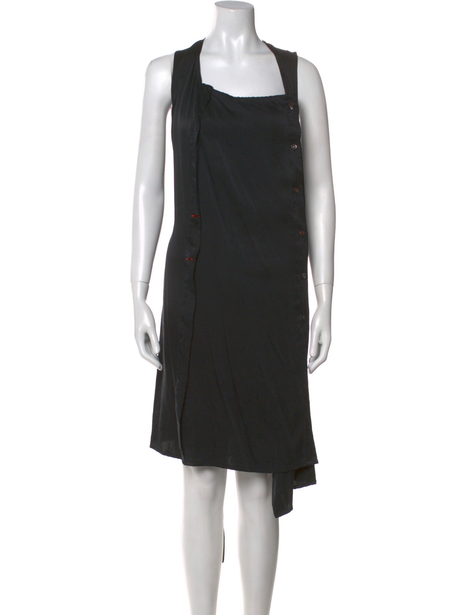 Ann Demeulemeester Silk Knee-Length Dress
