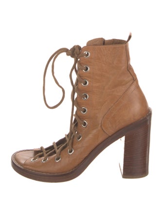 Ann Demeulemeester Leather Lace-Up Boots