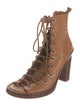 Ann Demeulemeester Leather Lace-Up Boots