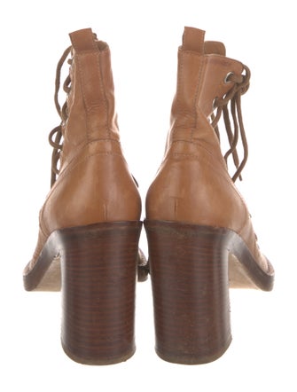 Ann Demeulemeester Leather Lace-Up Boots