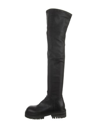 Ann Demeulemeester Leather Sock Boots