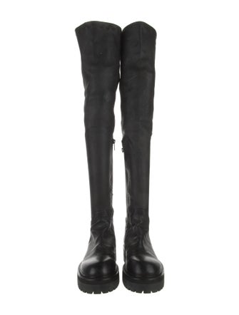 Ann Demeulemeester Leather Sock Boots