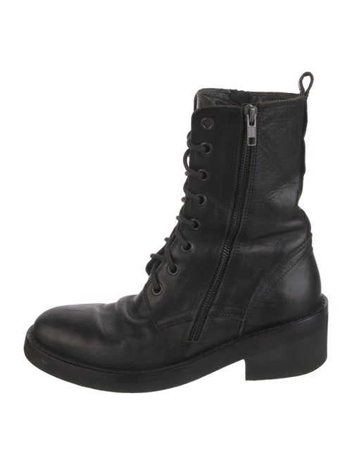 Ann Demeulemeester Leather Combat Boots