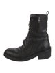 Ann Demeulemeester Leather Combat Boots
