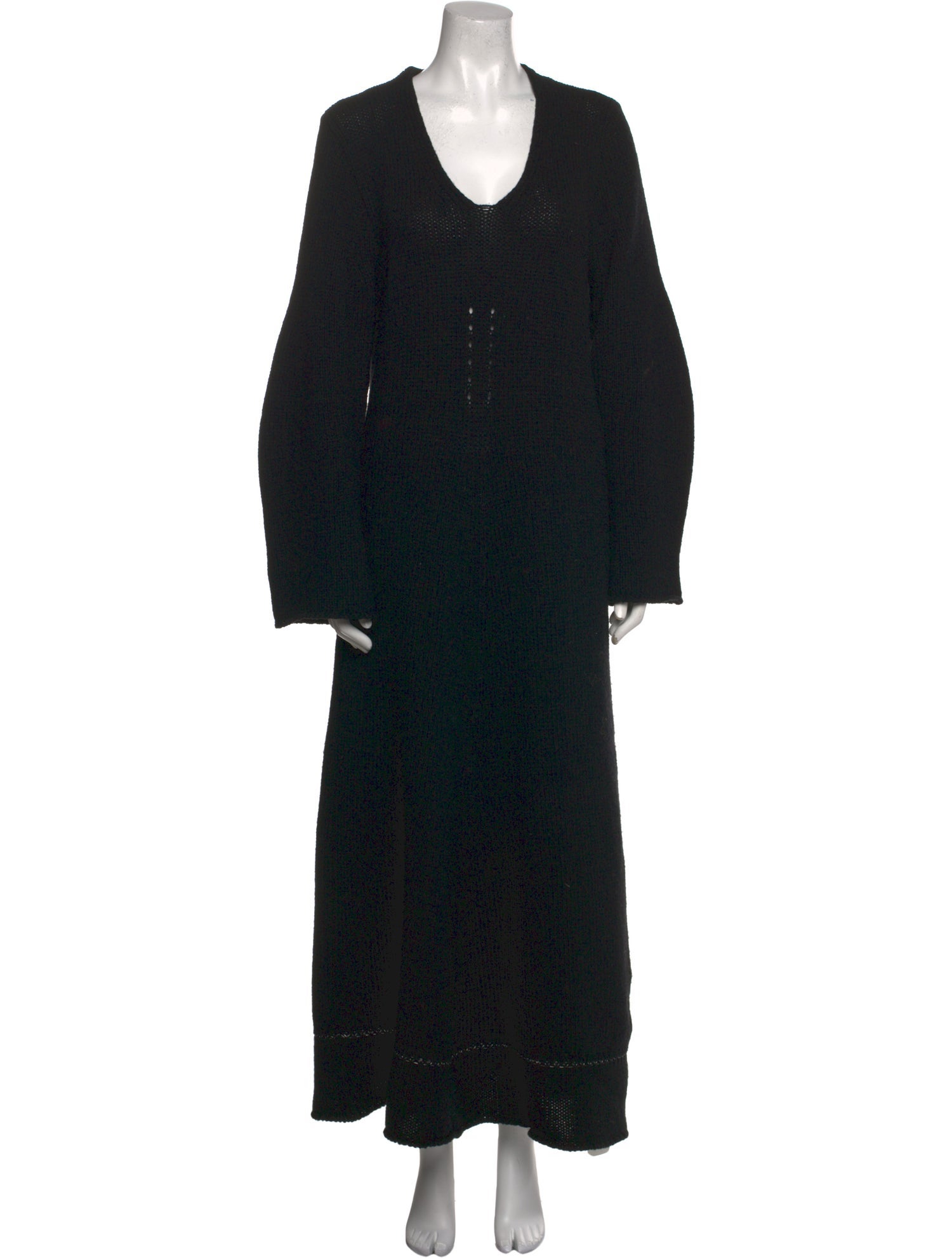 Ann Demeulemeester Merino Wool Long Dress