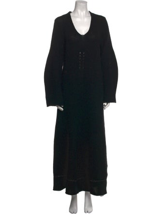 Ann Demeulemeester Merino Wool Long Dress