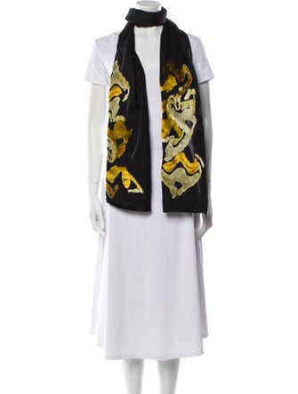Ann Demeulemeester Graphic Print Scarf