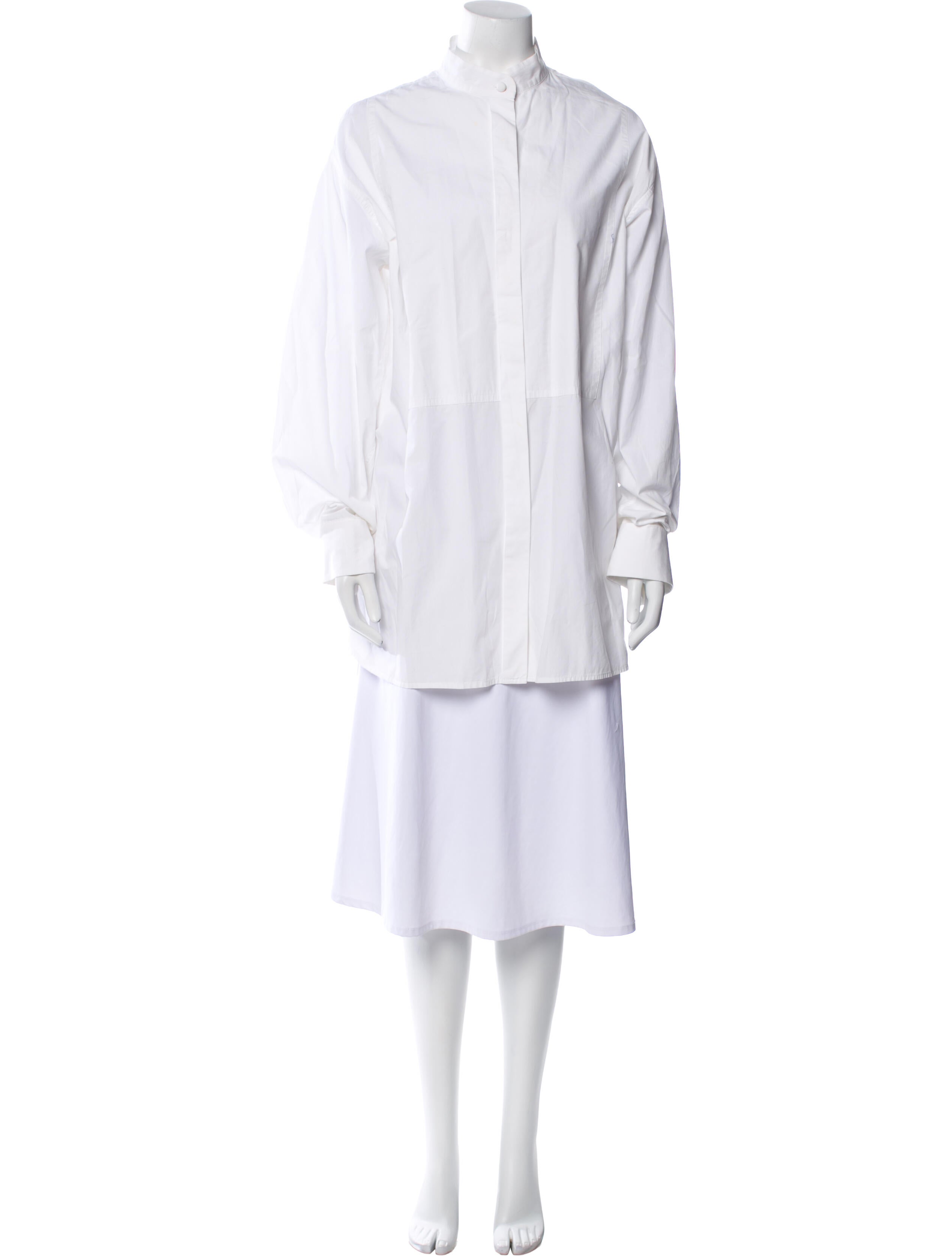 Ann Demeulemeester Mock Neck Long Sleeve Tunic