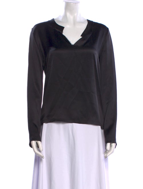 Ann Demeulemeester Silk V-Neck Sweatshirt