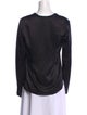 Ann Demeulemeester Silk V-Neck Sweatshirt
