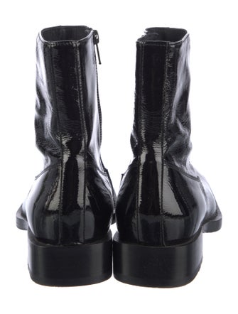 Ann Demeulemeester Patent Leather Combat Boots
