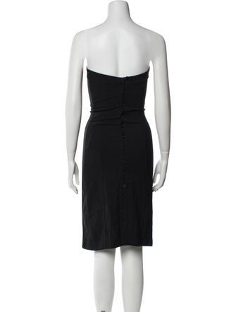Ann Demeulemeester Strapless Mini Dress