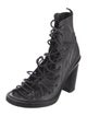 Ann Demeulemeester Leather Combat Boots