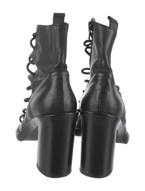 Ann Demeulemeester Leather Combat Boots