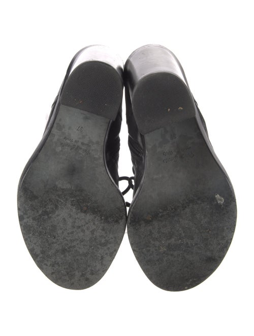 Ann Demeulemeester Leather Combat Boots
