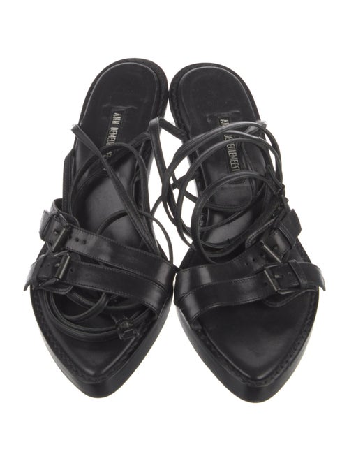 Ann Demeulemeester Leather Gladiator Sandals