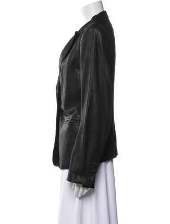 Ann Demeulemeester Leather Blazer