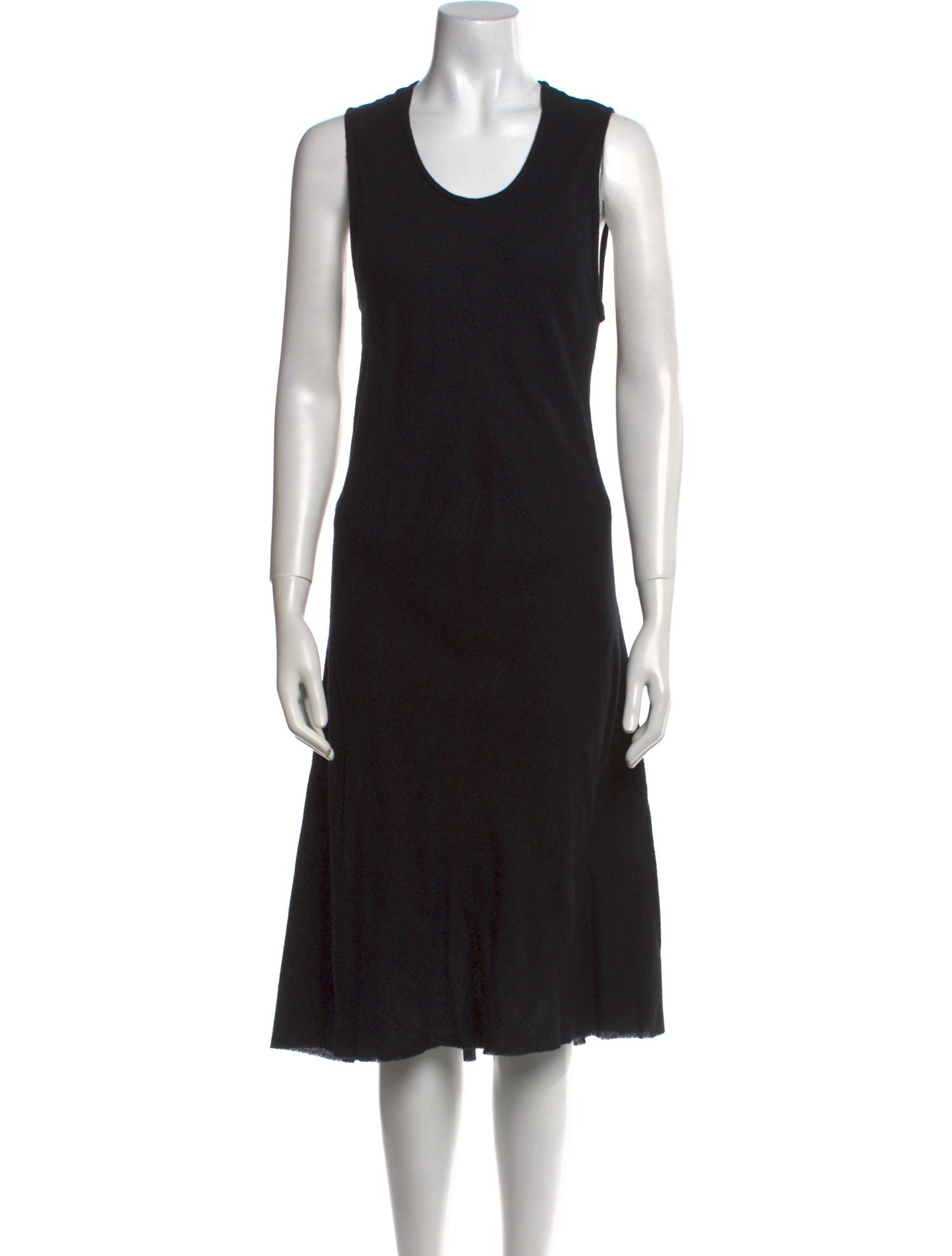 Ann Demeulemeester Virgin Wool Midi Length Dress
