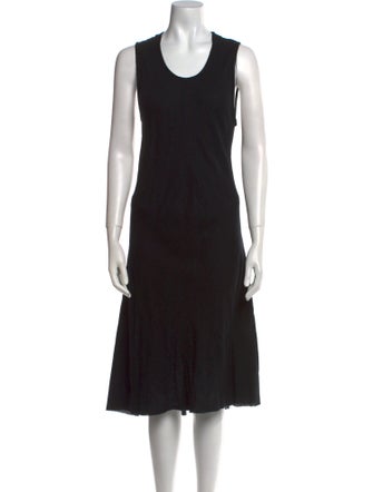 Ann Demeulemeester Virgin Wool Midi Length Dress