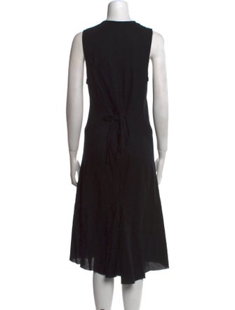 Ann Demeulemeester Virgin Wool Midi Length Dress