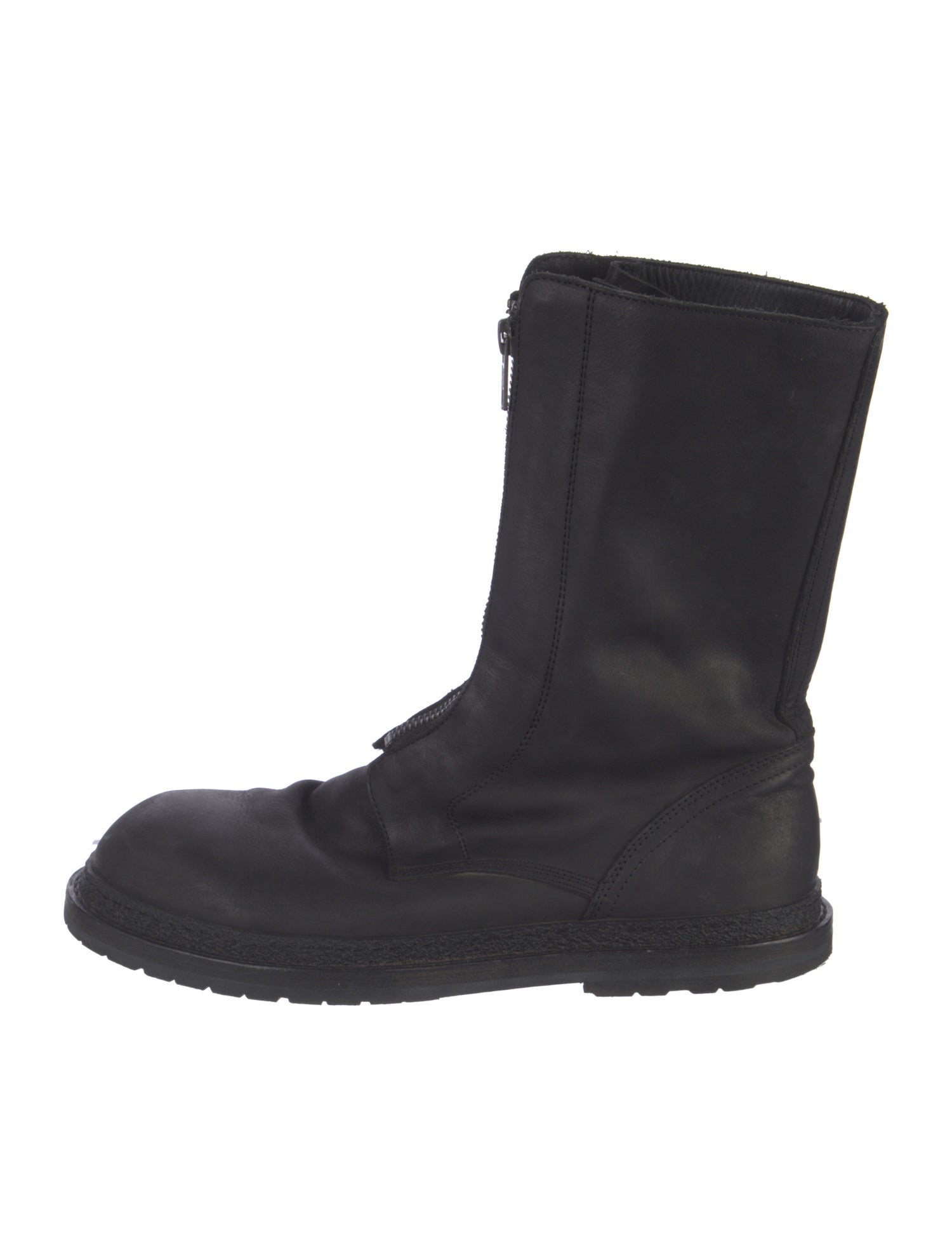 Ann Demeulemeester Leather Combat Boots