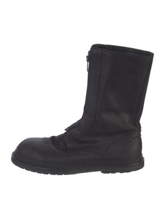 Ann Demeulemeester Leather Combat Boots