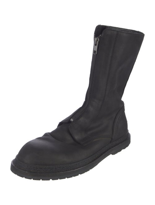 Ann Demeulemeester Leather Combat Boots