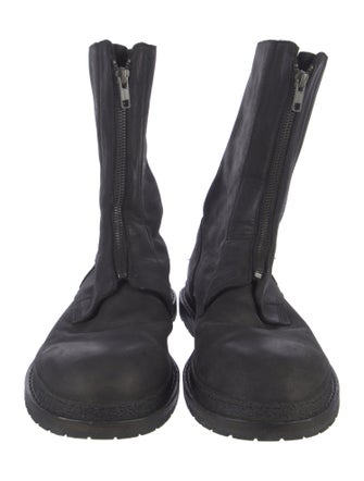 Ann Demeulemeester Leather Combat Boots