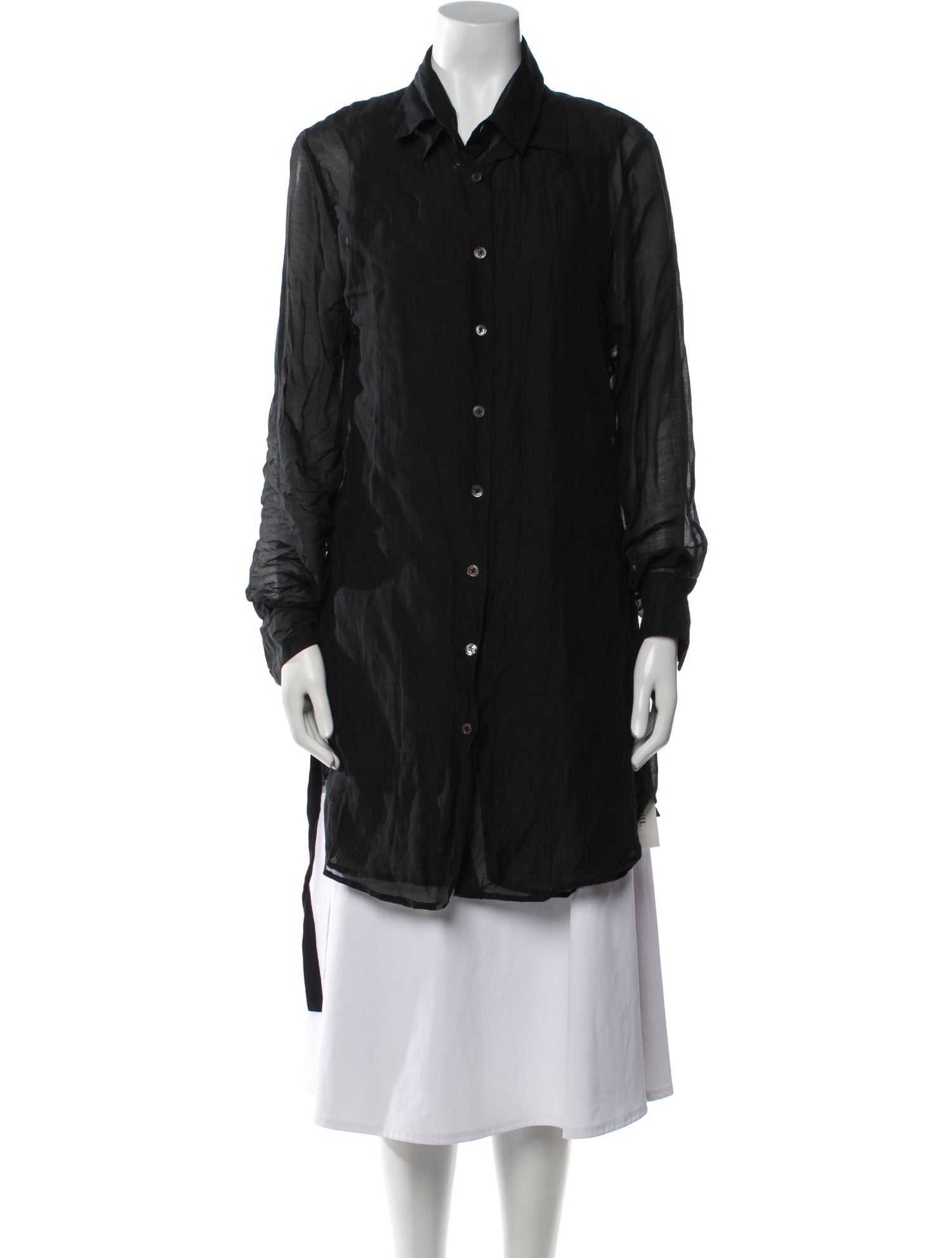 Ann Demeulemeester Chambray Peacoat