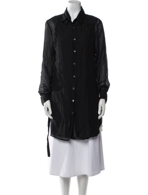 Ann Demeulemeester Chambray Peacoat