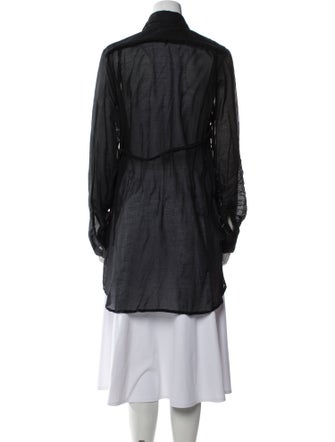 Ann Demeulemeester Chambray Peacoat