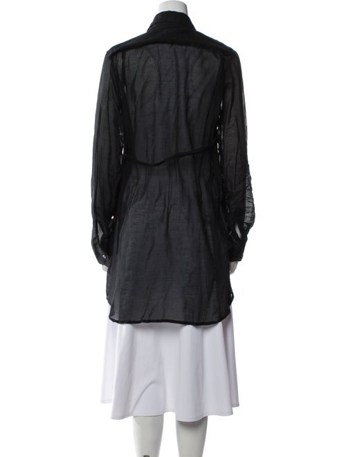 Ann Demeulemeester Chambray Peacoat